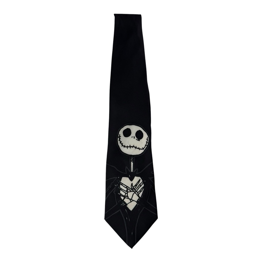 Disney The Nightmare Before Christmas Jack Skellington Black Necktie Tie